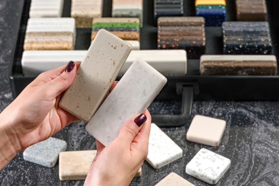 Granito em Novo Horizonte - São Paulo. Imagem de bancada em granito de alta qualidade instalada em Novo Horizonte - São Paulo.